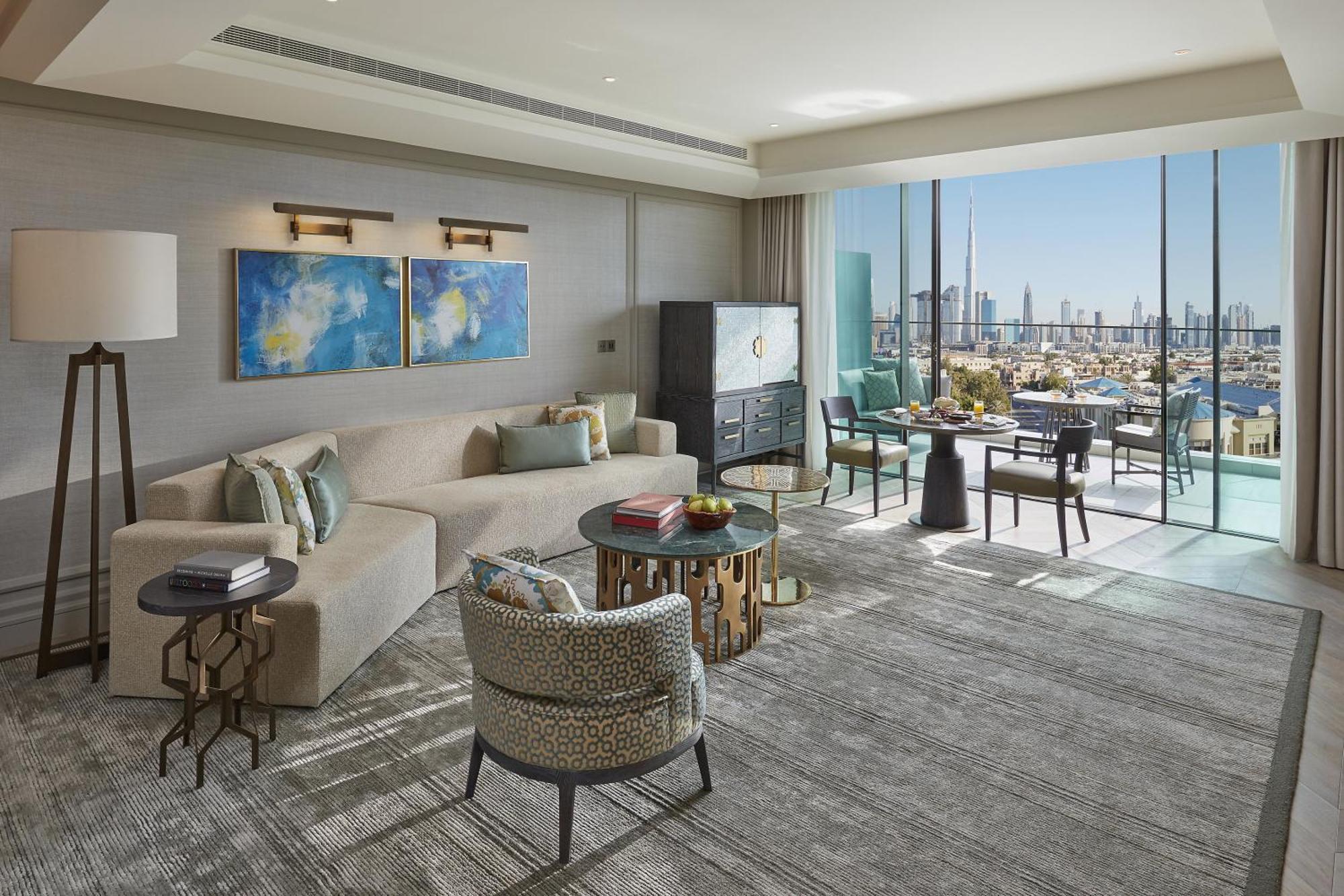 Mandarin Oriental Jumeira, Dubaj Kültér fotó A suite at the hotel